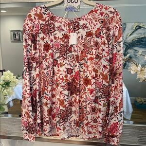 LOFT Multicolor Floral Top